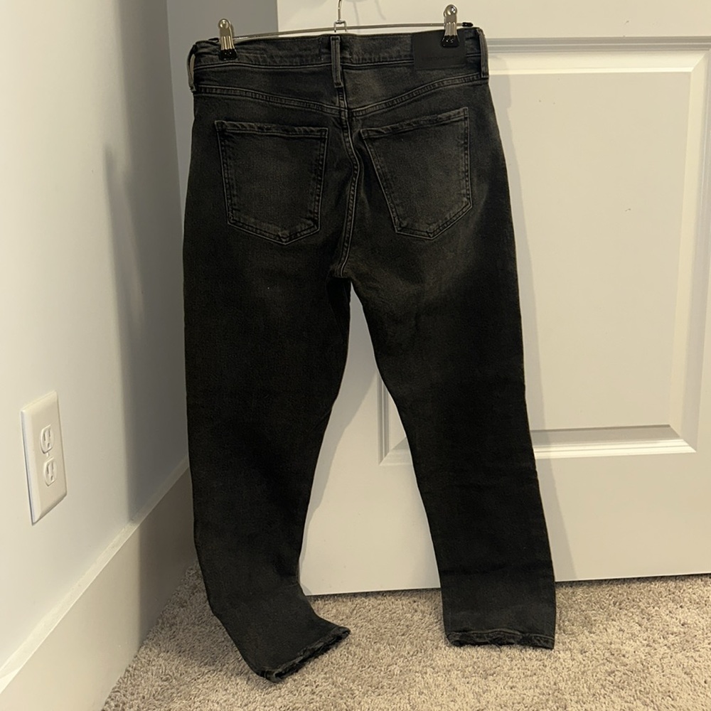 Women’s Citizens of Humanity Ella Jeans- straight leg crop size 28 black wash - Picture 4 of 4